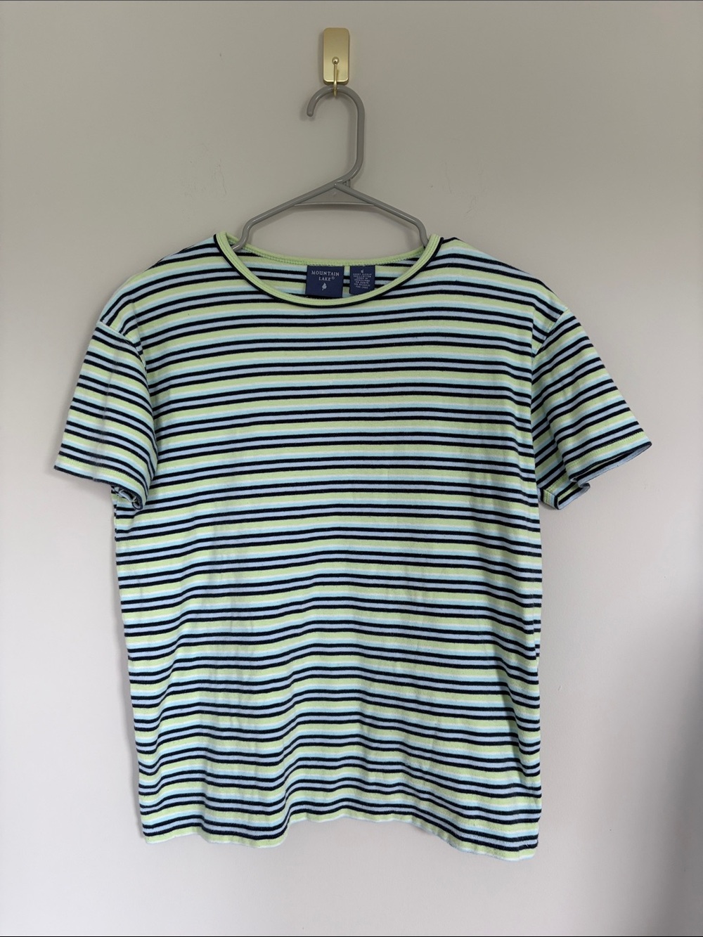 Striped Green and Blue Tee